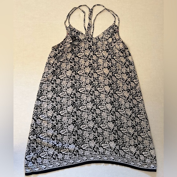 Angie black floral print strappy summerV neck dress Sz-S. S19 - Picture 5 of 8